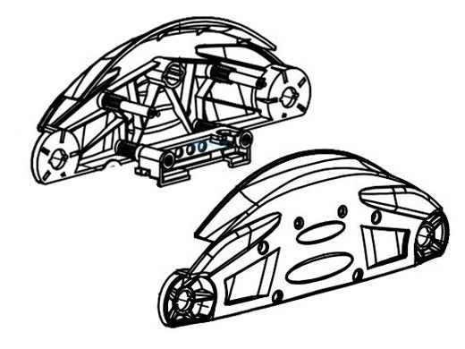 Aqua Products Side Plate 2038 Series Blue for Supreme LTCG | 2 per Pack | APA2038BLPK