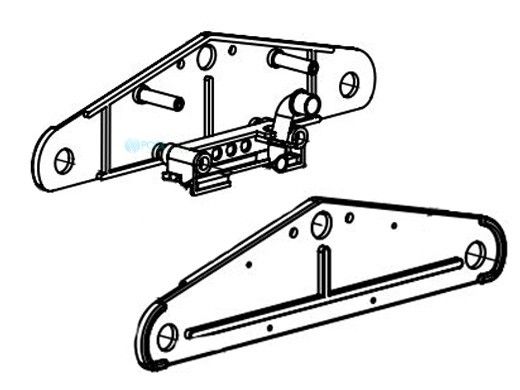 Aqua Products Side Plate 3400 Series | Blue | 2 per Pack | APA3400BPK