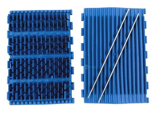Aqua Products Brush Rubber EZ Size 12 | Blue | Brush+2 Pins | APSP3016BL