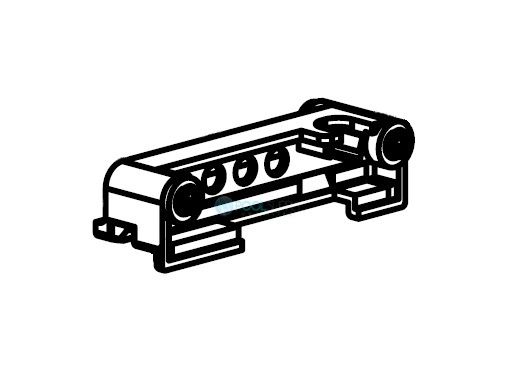 Aqua Products Plastic Bracket for Sideplate | White | Plastic | A3387WTPK