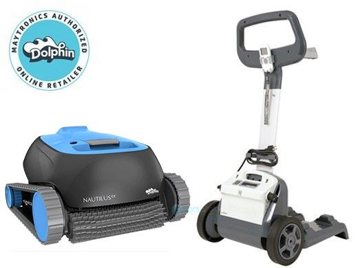 Maytronics Dolphin Nautilus CC Inground Robotic Pool Cleaner with Caddy | 99996113-CADDY
