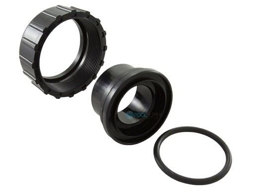 Waterco 1.5" x 2" Half Union Adapter with O-Ring | 122257BLK