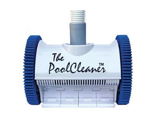 Poolvergnuegen PoolCleaner 2-Wheel Suction Side Cleaner | White & Blue | 896584000-013