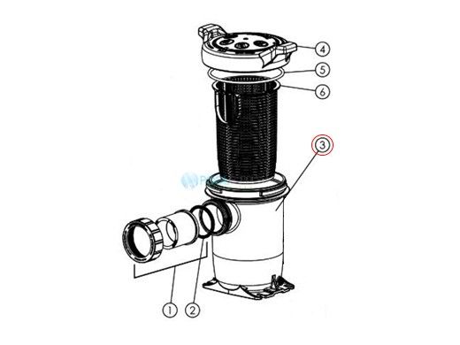 Hayward Strainer Housing with Drain Plug | HCXP3000H