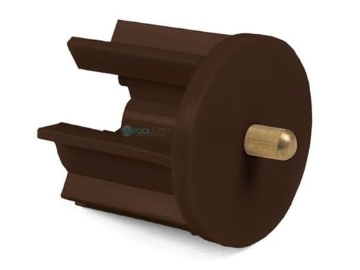Coolaroo 40 mm Idle End Plug Rib | Brown | Z 1-IPBR