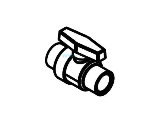 Waterco Compact Ball Valve 1" Slip | 25mm-White | 14025 | 140252