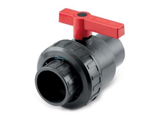 Jandy Heavy Duty Single Union Ball Valve | 3" PVC | Grey | BVSU030