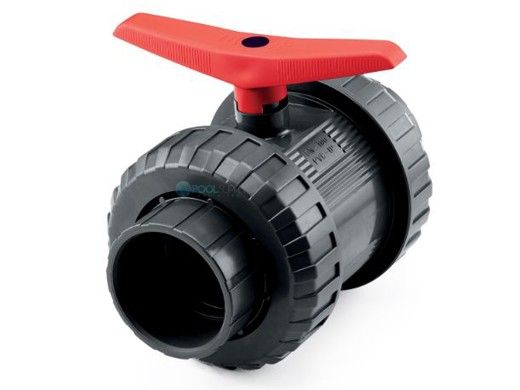 Jandy Heavy Duty Double Union Ball Valve | 3" PVC | Grey | BVDU030