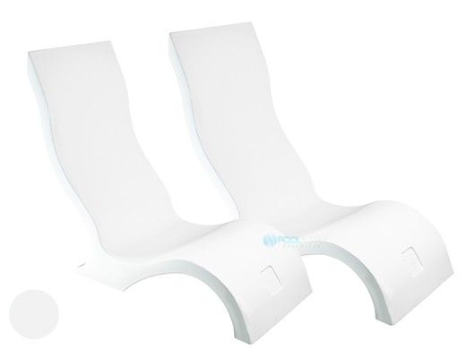 Ledge Lounger Signature Collection Two-Chair Bundle | White | LL-SG-CR-W