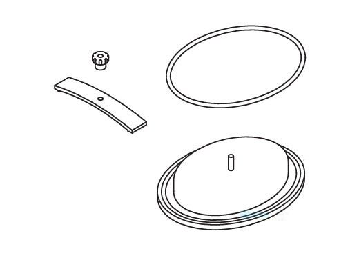 Waterco Lid Assembly | Center Bolt - 1 Yoke | 620944