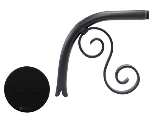 Black Oak Foundry Large Droop Spout | Almost Black Finish | S7700-BLK | S7742-BLK