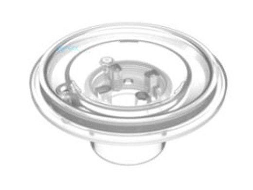 Color Match 2"S Adjustable Pebble Top Floor Inlet | Clear | PTFR-CLR