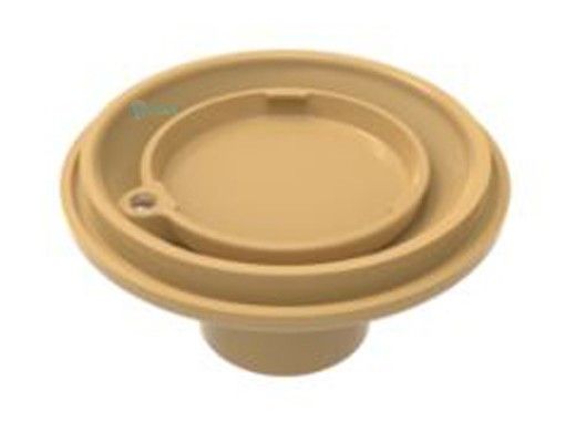 Color Match 2"S Adjustable Pebble Top Floor Inlet | Tan | PTFR-08