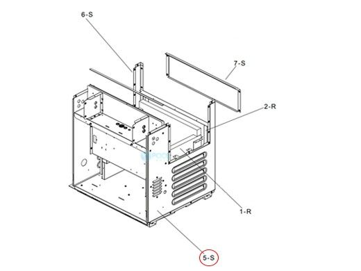 Raypak Jacket Right Side Panel | 010313F