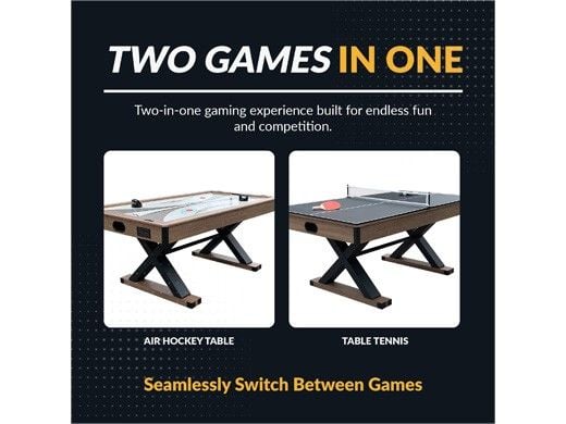Hathaway Excalibur 6-Ft. Air Hockey Table with LED Scoring and
