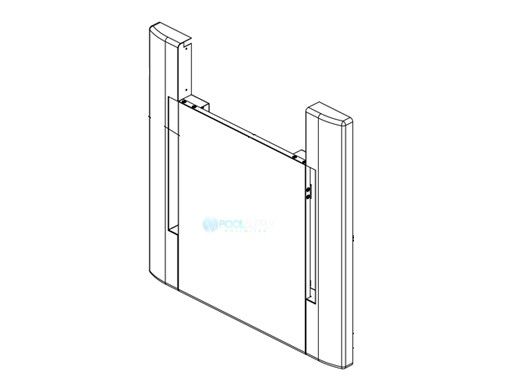 Raypak Door Assembly | Cool Dark & Warm Dark Gray | 013874F