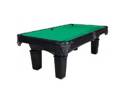 Hathaway Cobra 8-Foot Slate Pool Table | Black Felt | NG2687BK