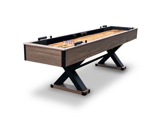 Hathaway Excalibur 9-Ft. Shuffleboard Table | Driftwood Finish | BG50356