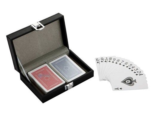 Hathaway Monte Carlo Dual Deck Standard Playing Cards with Case | NG2368 BG2368
