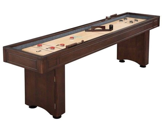 Hathaway Austin 9-Foot Shuffleboard Table with Bowling Pin Set | BG1209BP