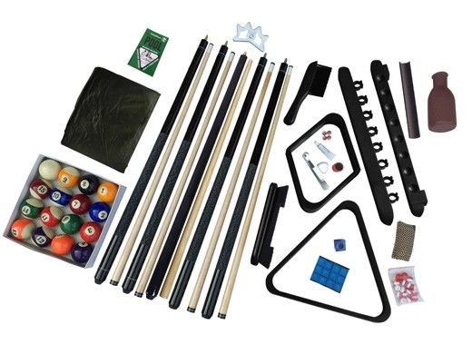 Hathaway Deluxe Billiards Accessory Kit | Black Finish | NG2540BK BG2540BK