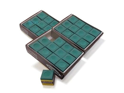 Hathaway Green Billiard Pool Cue Chalk | 36-Pack | NG2544  BG2544-3