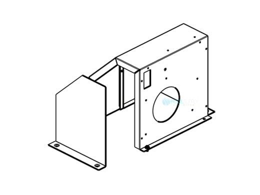 Raypak Combustion Flue Box | Green | 008682F