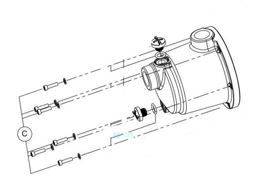 Pentair Boost-Rite Pump Body Fastener Kit | ZBR12170