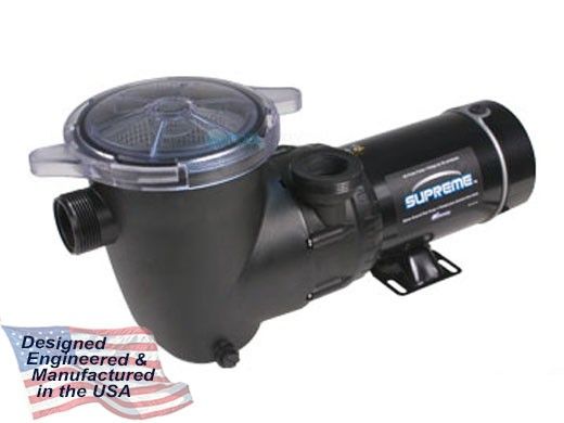 Waterway Supreme 48-Frame 1.5HP Above Ground Pool Pump 115V 13.2 Amps | 3' Twist Lock Cord | PSP1150-3