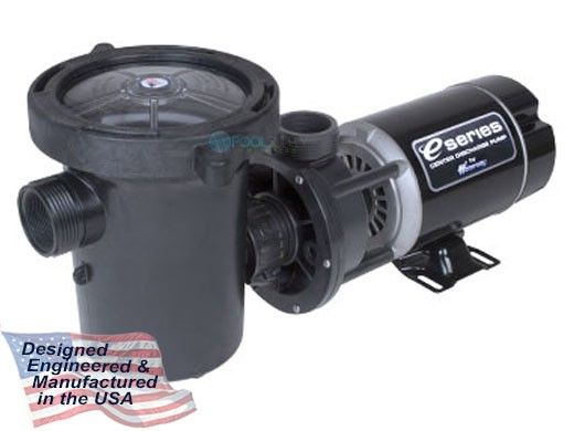 Waterway Center Discharge 48-Frame 1HP Above Ground 2-Speed Pool Pump 115V | 3' Twist Lock Cord | 3420411-1544