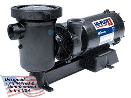 Waterway CSA Hi-Flo II Side Discharge 48-Frame 1.5HP Above Ground Pool Pump 115V 11.6 Amps | 25' NEMA Cord | PHC1151-25