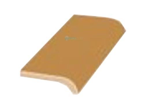 National Pool Tile 2x6 Radius Pool Tile | Black - Single Bull Nose | A4200 BLACK