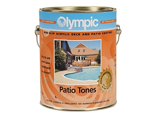 Olympic Patio Tones Water Based Deck Coating | 1-Gallon | Desert Sun | 463W G 463W-GL