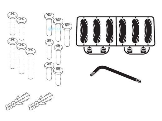 Paramount SDX2 Retro Screw Pack for Concrete | 005-252-0886-00