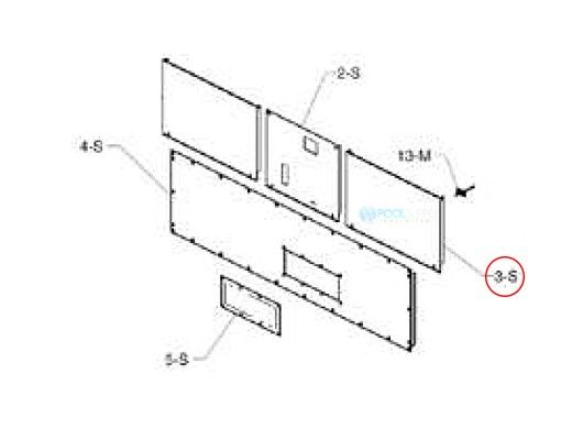 Raypak Upper Control Access Jacket Panel | 009751F