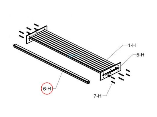 Raypak Heat Exchange Tube | Cupro Nickel | 007529F