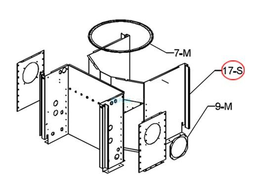 Raypak Support Assembly  Controls and Flue Exhaust | 009677F