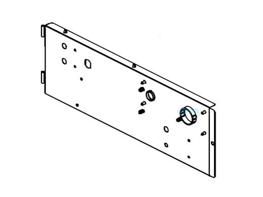 Raypak Field Wiring/Display Mounting Panel | 016594F