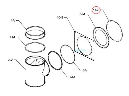 Raypak Flue Exhaust Cover Panel | 009714F