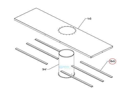 Raypak Support Horizontal | 009672F