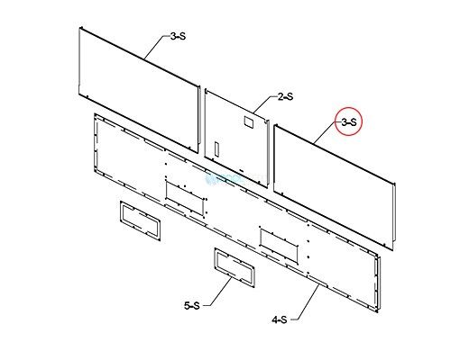 Raypak Upper Control Access Jacket Panel | 009647F