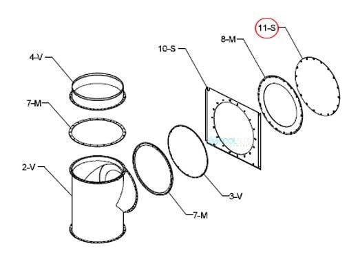 Raypak Flue Exhaust Cover Panel | 009715F