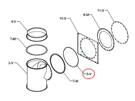 Raypak Flue Exhaust Tee Cap | 009707F