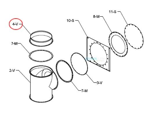 Raypak Flue Exhaust Adapter | 009711F