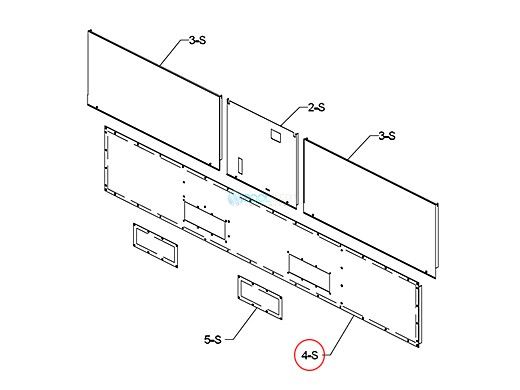 Raypak Lower Front Jacket Panel | 009655F