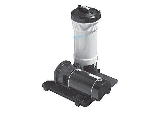 Waterway TWM Above Ground Pool Cartridge Filter System | 1HP Pump 100 Sq. Ft. Filter | 3' NEMA Cord | 520-3030