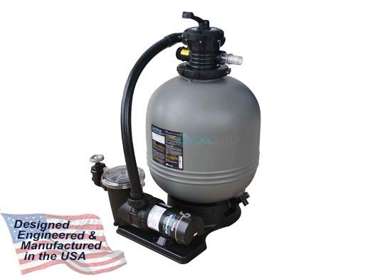 Waterway Carefree Above Ground Pool 26" Top Mount Sand Deluxe Filter System | 1.5HP 2-Speed Pump 3.5 Sq. Ft. Filter | 3' NEMA Cord | FSS026915-6