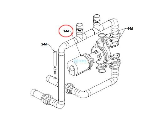 Raypak Pump 115V Inline 2.5in | 007348F