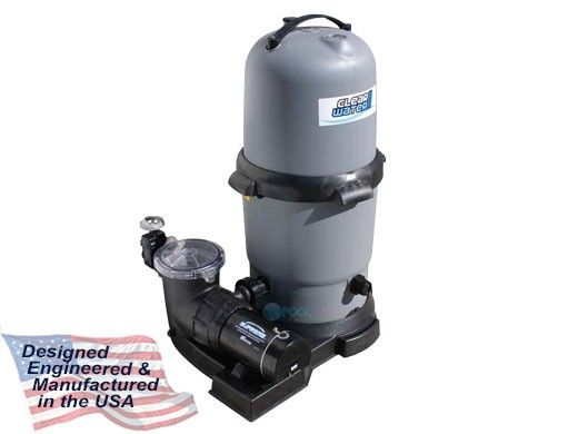 Waterway ClearWater II Above Ground Pool D.E. Deluxe Filter System | 1HP Pump 12 Sq. Ft. Filter | 3' Twist Lock Cord | FDS044107-3S