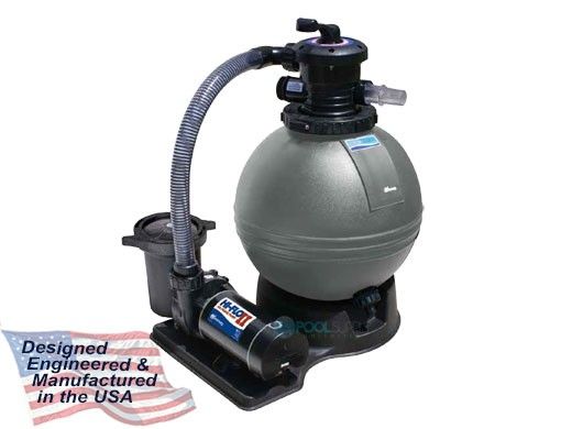 Waterway ClearWater Above Ground Pool 16" Sand Standard Filter System | 1HP 2-Speed Pump 1.4 Sq. Ft. Filter | 3' Twist Lock Cord | 522-5200-3S